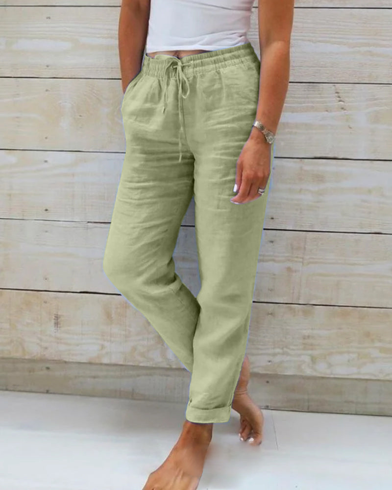 Lily™ | Casual Linen Trousers