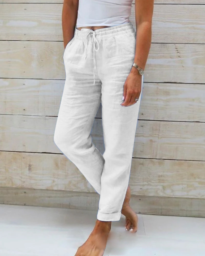 Lily™ | Casual Linen Trousers