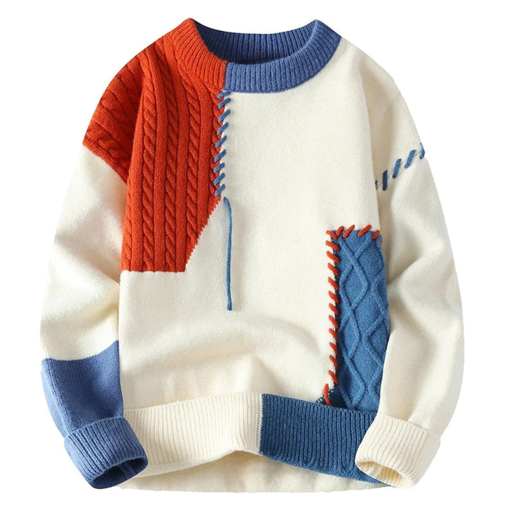 Elijah™ | Patchwork Knit Sweater