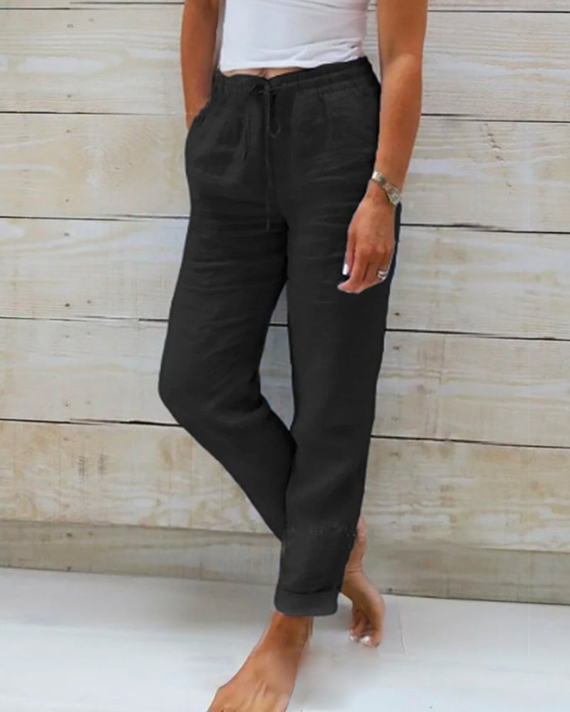 Lily™ | Casual Linen Trousers