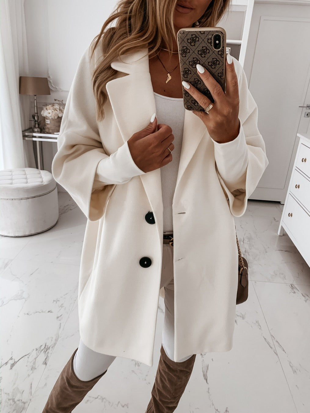 Issa™ | Chic Button Coat