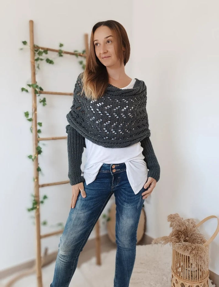 Olivia™ | Crocheted Off-Shoulder Sweater