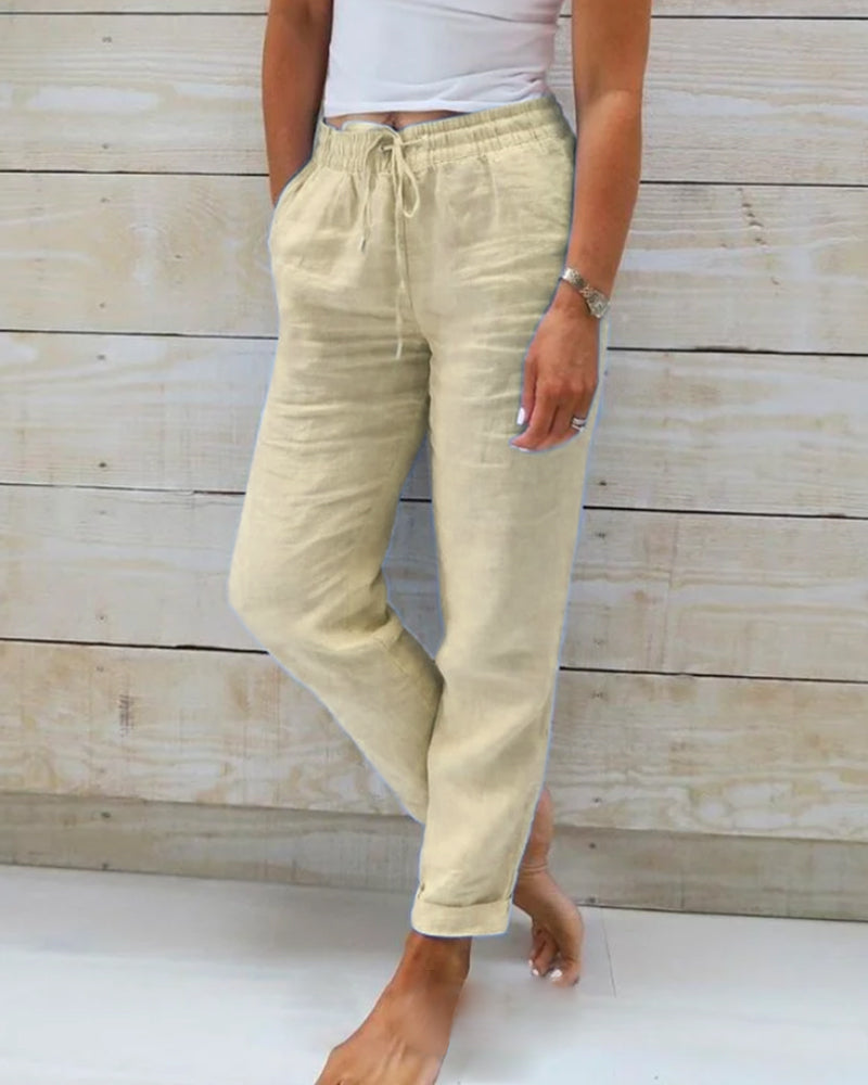 Lily™ | Casual Linen Trousers