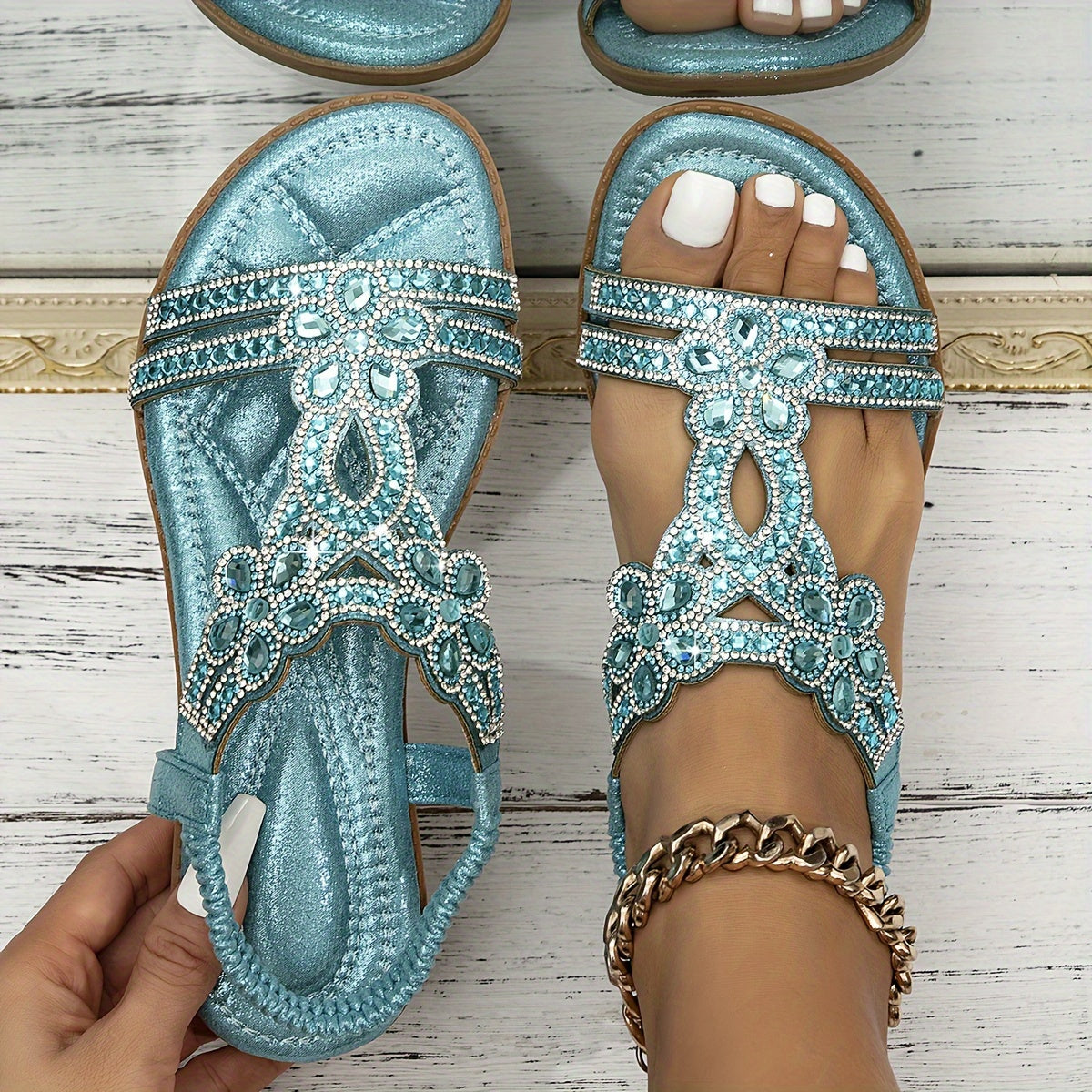 Mia™ | Sparkly Summer Sandals