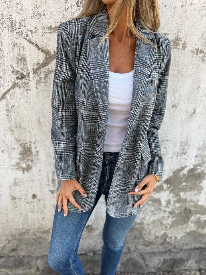 Danaya™ | Premium Plaid Blazer