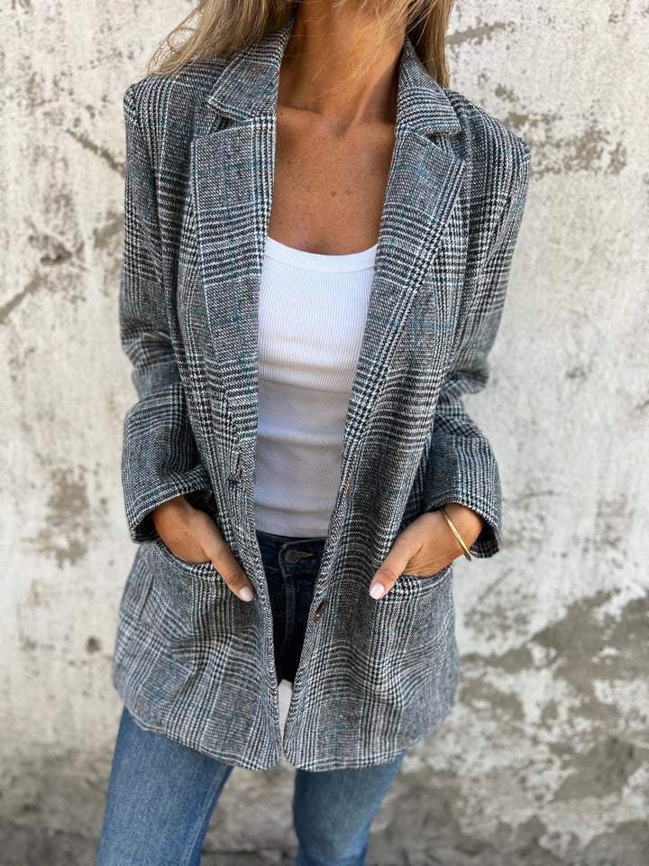 Danaya™ | Premium Plaid Blazer