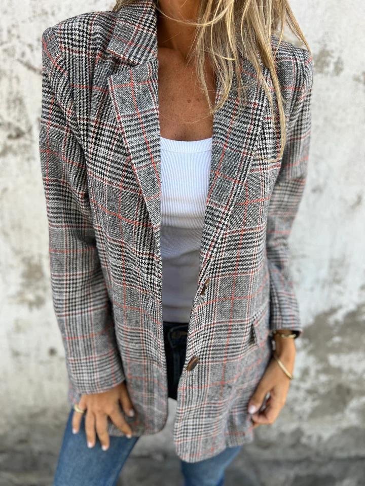 Danaya™ | Premium Plaid Blazer