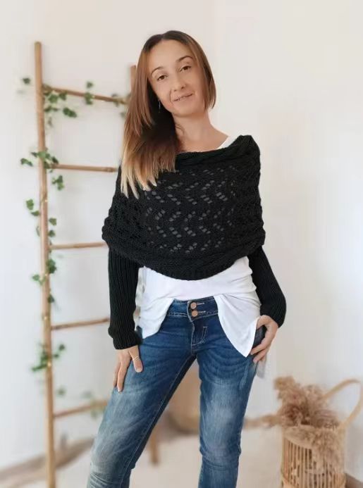 Olivia™ | Crocheted Off-Shoulder Sweater