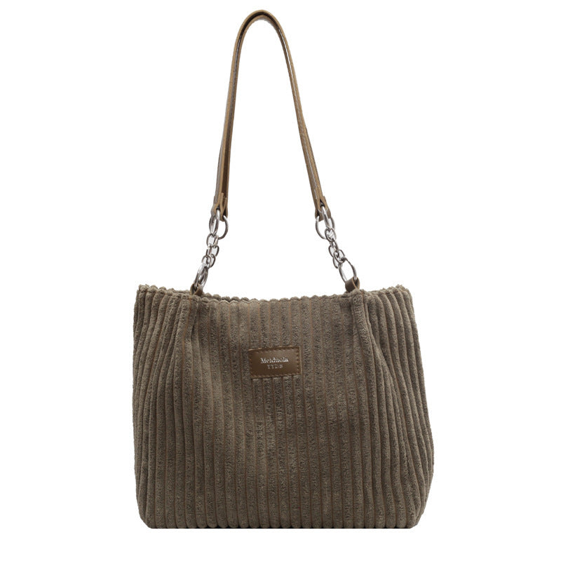 Camille™ | Corduroy Shoulder Bag