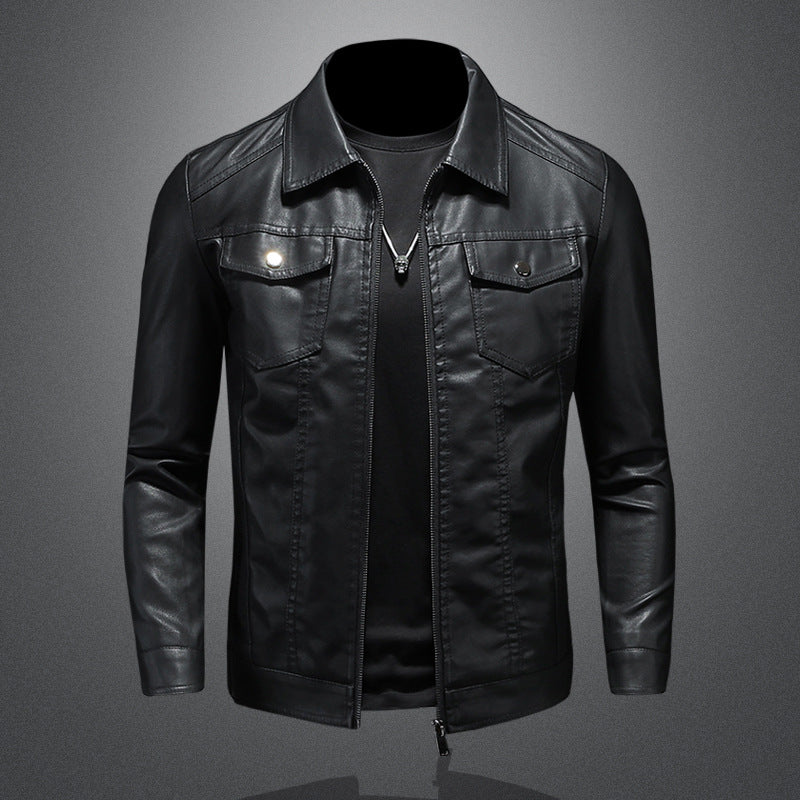 Axel™ | Classic Faux Leather Jacket