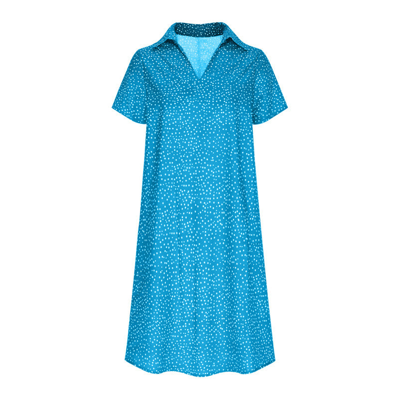 Suse™ | Casual Floral Dress with Collar