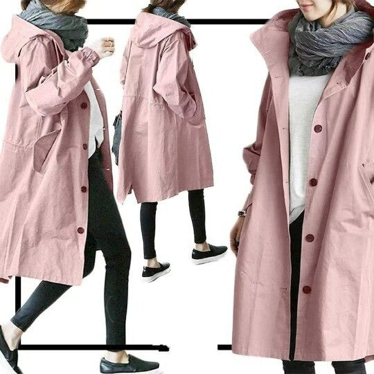 Hannah™ | Hooded Oversized Trench Coat