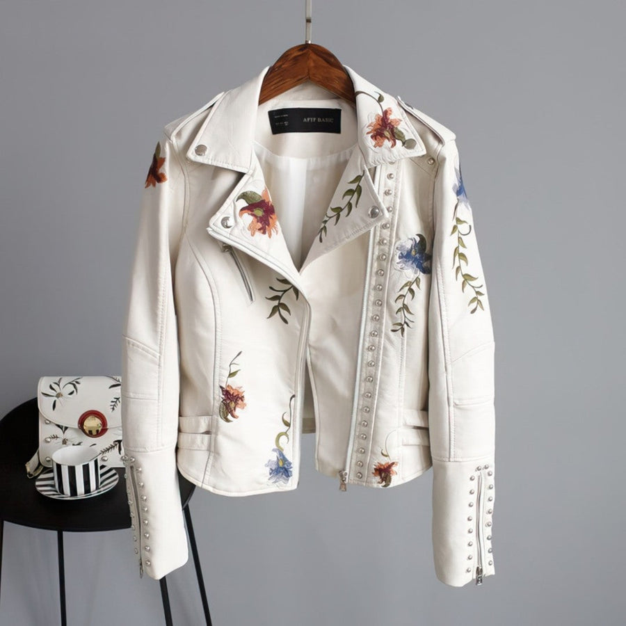 Lena™ | Floral Biker Jacket