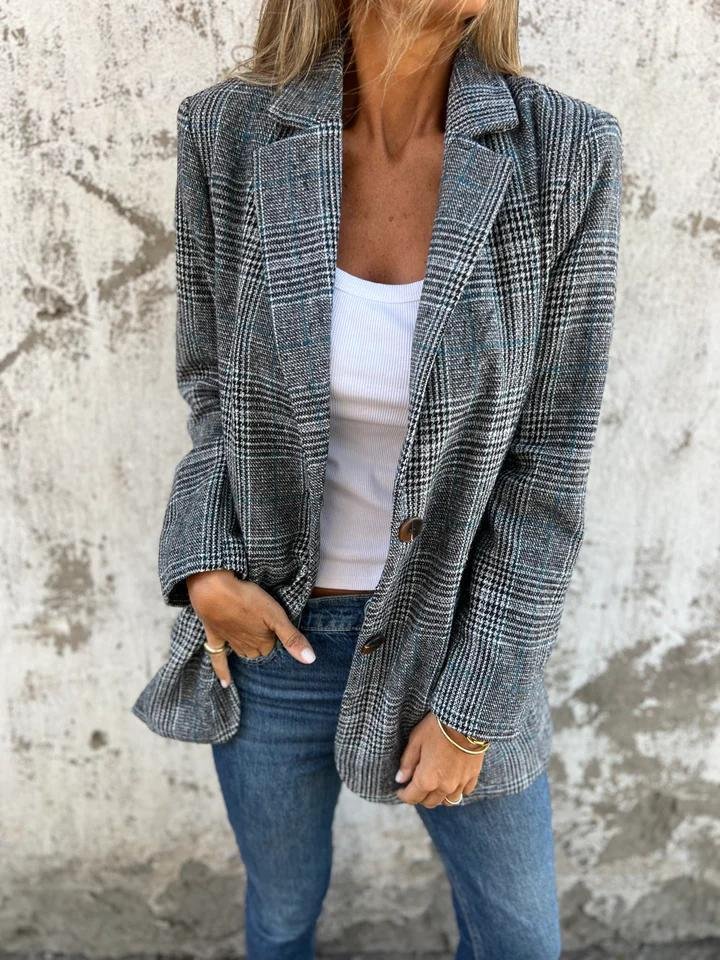 Danaya™ | Premium Plaid Blazer