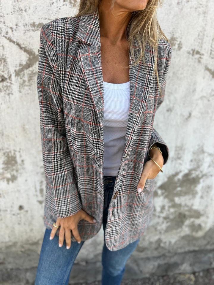 Danaya™ | Premium Plaid Blazer