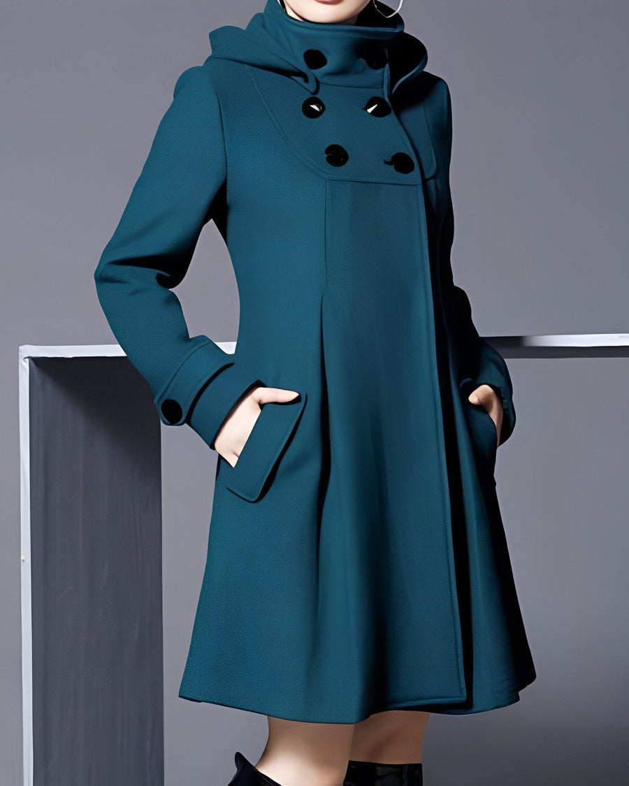 Astrid™ | Sleek Buttoned Coat