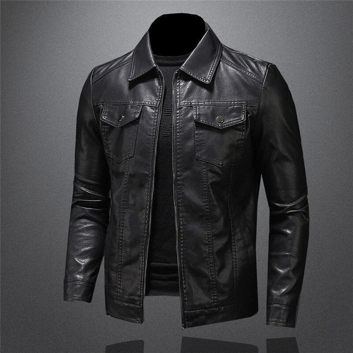 Axel™ | Classic Faux Leather Jacket